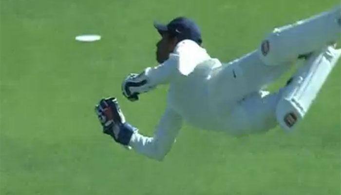 Ind s Aus 2017: Indian cricket fraternity bowled over by Wriddhiman Saha's flying catch against Australia