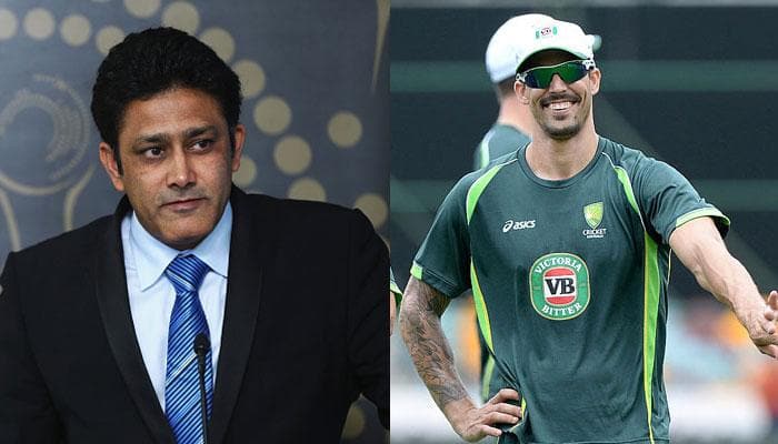 Mitchell Johnson takes a dig at Anil Kumble over calling Steve O&#039;Keefe &#039;steady&#039;
