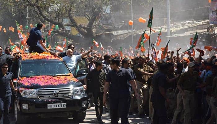 Narendra Modi&#039;s Varanasi roadshow: Have you seen this video? Overwhelmed by public love, PM tweeted it - WATCH