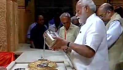 PM Narendra Modi pays tribute to Sardar Vallabhbhai Patel, offers prayers Somnath Temple