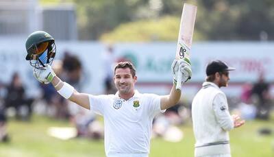 SA vs NZ : Dean Elgar`s composed century rescues South Africa after three early blows by New Zealand