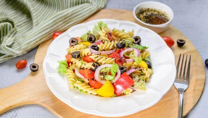 Holi recipe: Rainbow Pasta Salad 