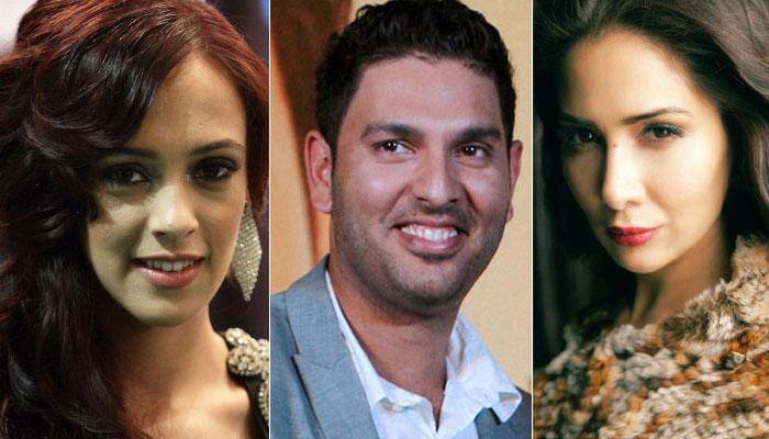 Hazel Keech beats hasty retreat after running into hubby Yuvraj Singh's ex-girlfriend Kim Sharma