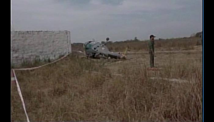 Indian Air Force chopper topples during training sortie near Allahabad; pilots safe