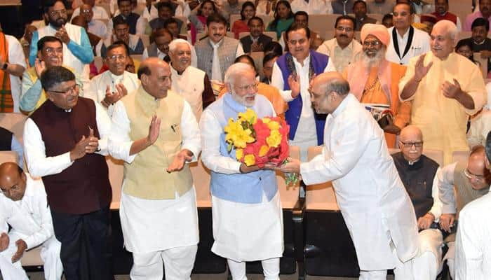 BJP parliamentary party meet: PM Narendra Modi sets tone for 2019 Lok Sabha polls, says &#039;will not take rest nor will let others&#039; 