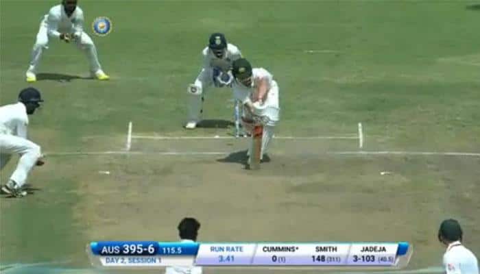 Ravindra Jadeja sends Pat Cummins packing with an unplayable delivery – Watch Video