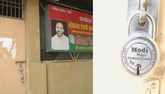 &#039;Modi Magic Double Lock&#039; used to lock defeated Samajwadi Party minister official residence