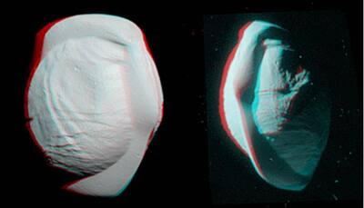NASA shares anaglyph view of Saturn's moon Pan! 