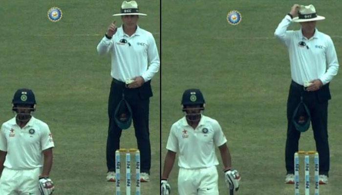 WATCH: Umpire Chris Gaffaney changes decision mid-way following Australia&#039;s feeble appeal 