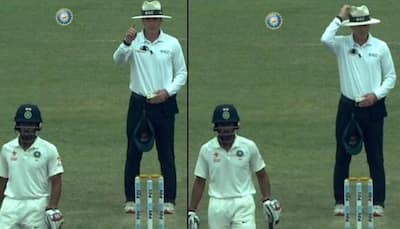 WATCH: Umpire Chris Gaffaney changes decision mid-way following Australia's feeble appeal 
