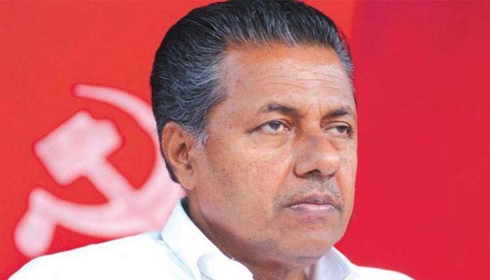 ABVP protests against Kerala CM's visit to Hyderabad