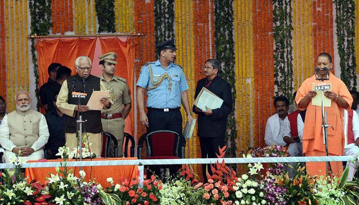 Yogi Adityanath sworn in as 21st chief minister of Uttar Pradesh, to head 47-member cabinet