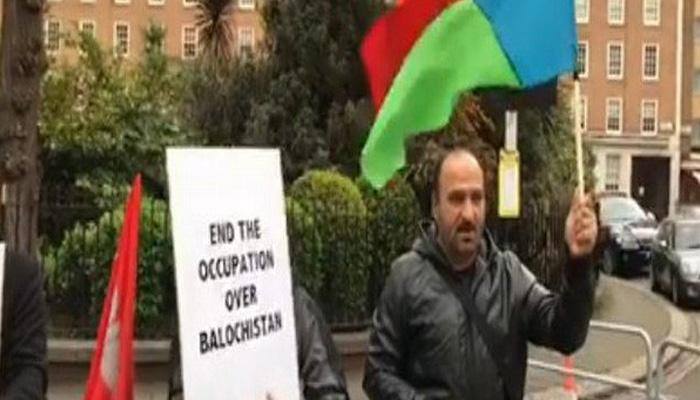London: Baloch protest outside Pakistan embassy against activist&#039;s abduction