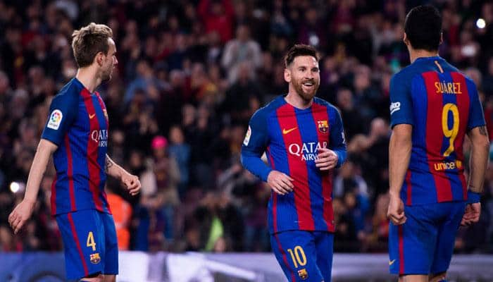 La Liga: Lionel Messi&#039;s double edges Barcelona  to 4-2 win over Valencia at Camp Nou in thriller