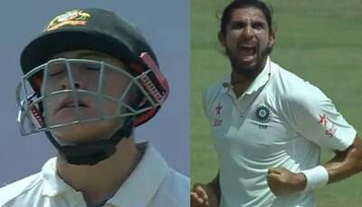 WATCH: Ishant Sharma dismisses Matthew Renshaw in an over which saw plenty of drama on Day 5 of 3rd Test