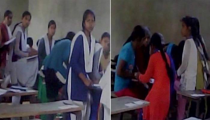 Caught on Camera! Mass cheating during UP Board exam at Ballia; students take exam with open books 