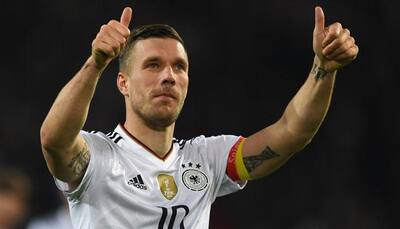 Lukas Podolski signs off career with Germany in style with brilliant winner against England