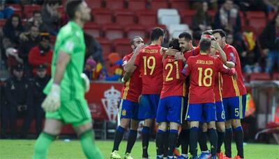 FIFA World Cup Qualifiers: Spain ease to 4-1 victory over Israel to stay top of group