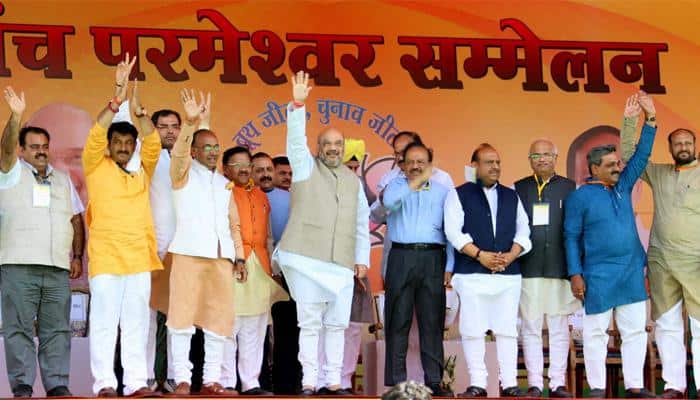 MCD polls: Amit Shah slams AAP, tells BJP workers to unfurl victory flag in Delhi too
