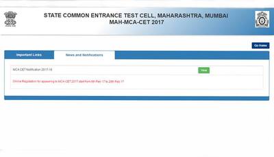 MAH MCA CET exam 2017 results to be declared today — Check them here