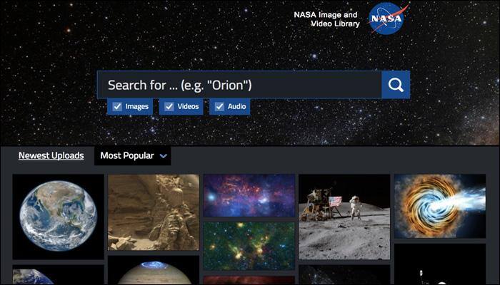 NASA officially launches its new searchable Image and Video Library for public use!