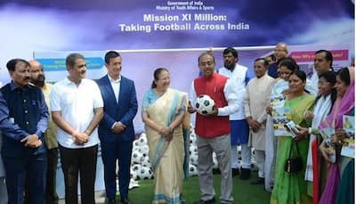 WATCH: When Parliamentarians showcased their football skills with Sports Minister Vijay Goel