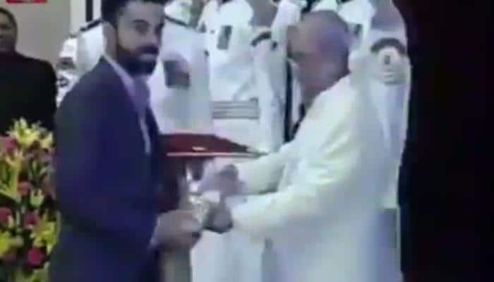 Padma Shri: Virat Kohli receives prestigious award from President Pranab Mukherjee, watch video