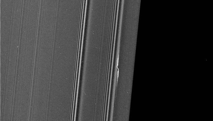 NASA&#039;s Cassini spacecraft captures &#039;Earhart&#039; propeller in Saturn&#039;s A ring