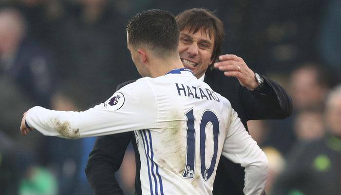 Eden Hazard to stay put at Chelsea despite world record bid rumours linking him with Real Madrid: Antonio Conte