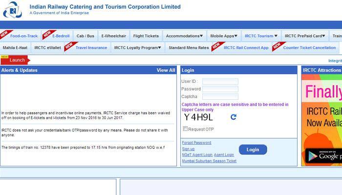 Service charge exemption on railway e-ticket extended till June 30