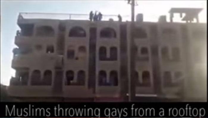 Muslims chant &#039;Allah-O-Akbar&#039;, throw gays from rooftop as Sharia punishment