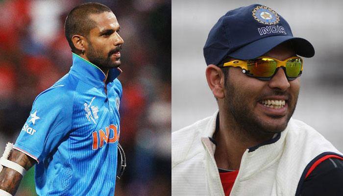 #IPL10, Match 1: Rain fails to stop SRH's Yuvraj Singh, Shikhar Dhawan from getting ready for RCB clash