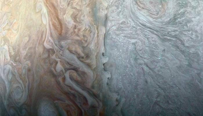 NASA's Juno spacecraft captures Jupiter's atmospheric conditions appearing to collide!