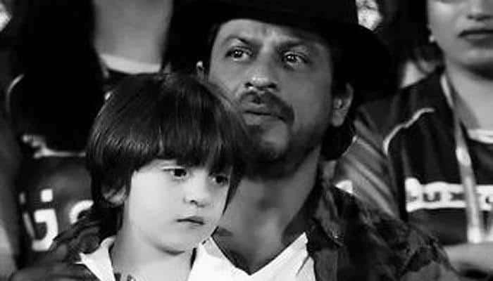 Shah Rukh Khan, son AbRam&#039;s adorable antics steal the show at IPL match – See pics