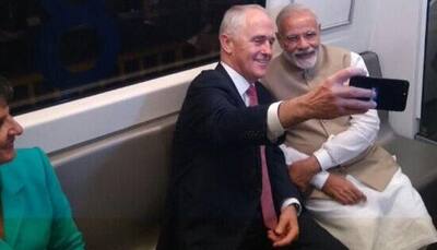 When Australian PM Malcolm Turnbull took selfie with PM Narendra Modi in Delhi metro
