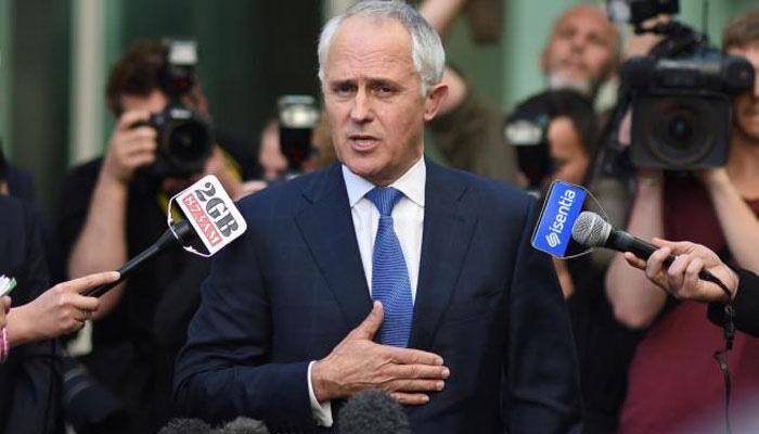 Australian PM Malcolm Turnbull arrives in Mumbai