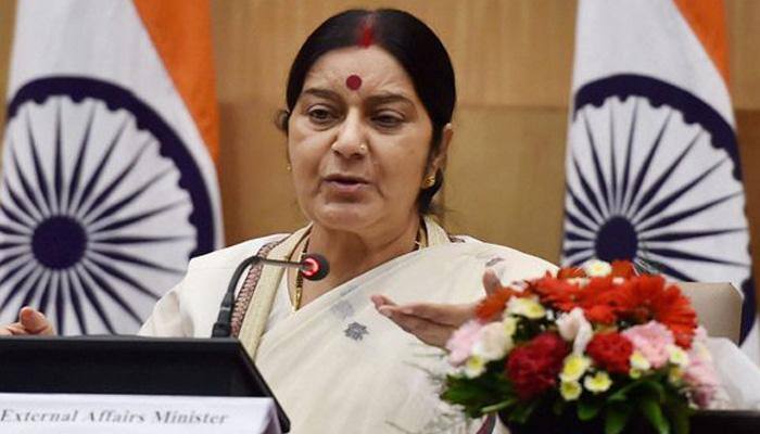 Sushma Swaraj trashes report of Congress leader Shashi Tharoor drafting statement on Kulbhushan Jadhav