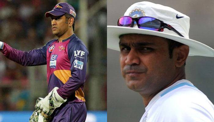 Virender Sehwag destroys MS Dhoni&#039;s detractors after #DhoniDropped trends on Twitter