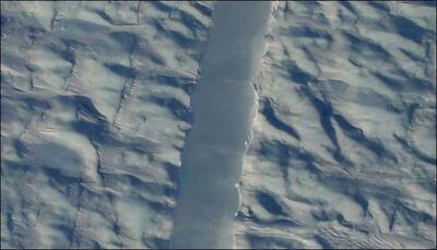 NASA captures first images of enormous crack in Greenland's Petermann Glacier!