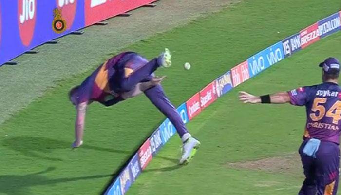 WATCH: Ben Stokes' sensational fielding effort at boundary during RPS vs RCB match in IPL 2017