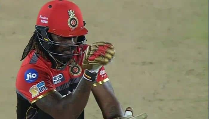 IPL 2017: Watch Chris Gayle&#039;s EPIC celebration after hitting a monster six — VIDEO