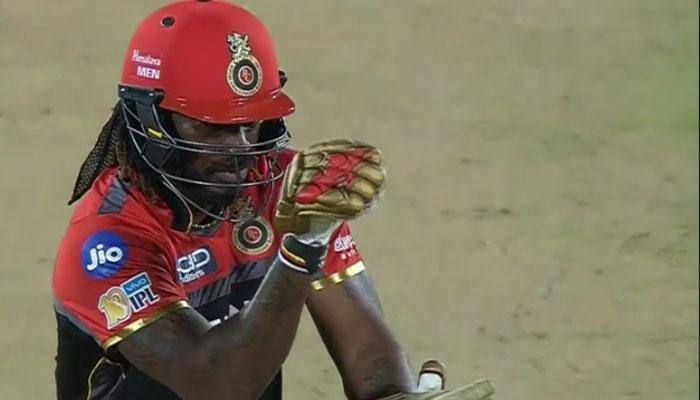 IPL 2017: Watch Chris Gayle's EPIC celebration after hitting a monster six — VIDEO