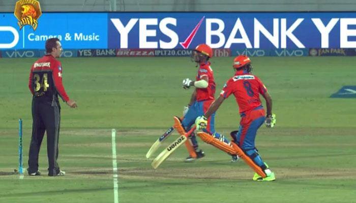 WATCH: Epic run-out between Ravindra Jadeja, Ishan Kishan stuns everyone during RCB vs GL match in IPL 2017