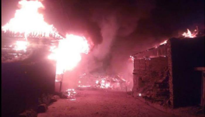 SSB camp office, 45 shops gutted in massive fire in Jammu