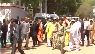 UP CM Yogi Adityanath arrives in Jhansi, set to review Bundelkhand projects