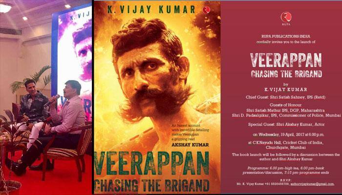 Akshay Kumar launches book on Veerappan penned by IPS officer K Vijay Kumar