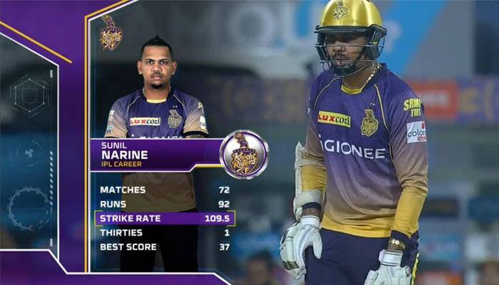 WATCH: 42 runs off just 17 balls! Sunil Naraine makes KKR forget Lynnsanity