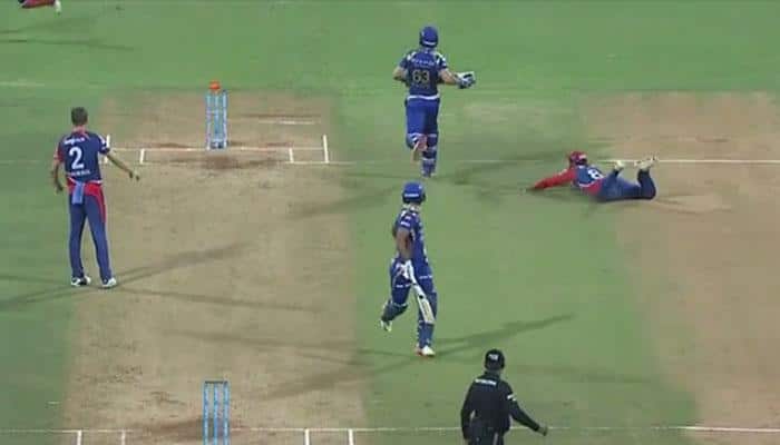 IPL 2017: Sanju Samson&#039;s underhand direct hit stuns Mumbai, sends dangerous Jos Buttler back — WATCH