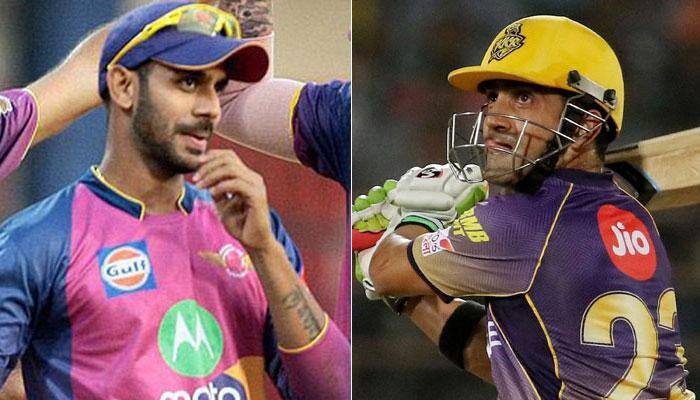 IPL 2017: Gautam Gambhir, Manoj Tiwary got involved in heated exchange of words during RPS vs KKR — WATCH