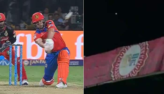 IPL 2017: Aaron Finch demoralises Samuel Badree with 105m long six — WATCH